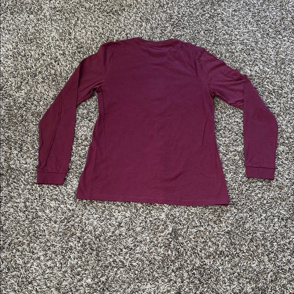Adidas Women'sClassic Long Sleve Burgundy - Picture 4 of 4